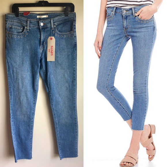 Levi's Denim - Light Wash Levi’s Grommet 711 Skinny Jean 29